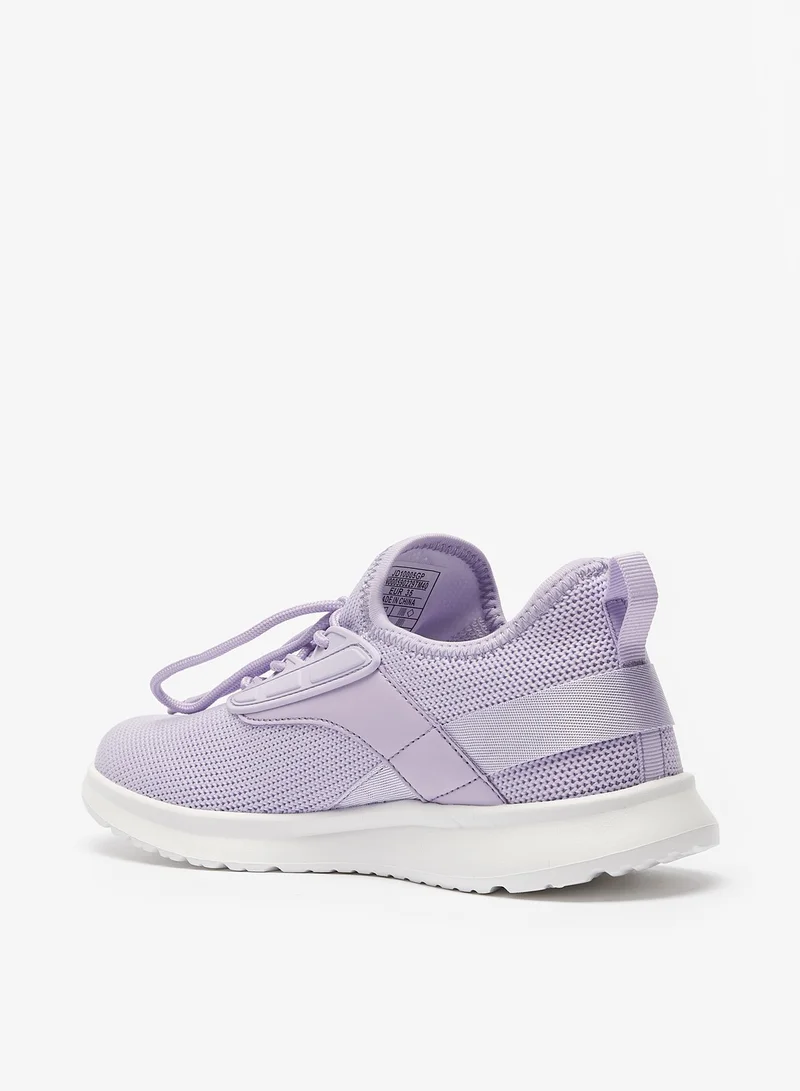 شو اكسبرس Girls Textured Sports Shoes with Lace Up Closure