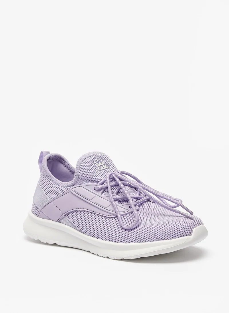 شو اكسبرس Girls Textured Sports Shoes with Lace Up Closure