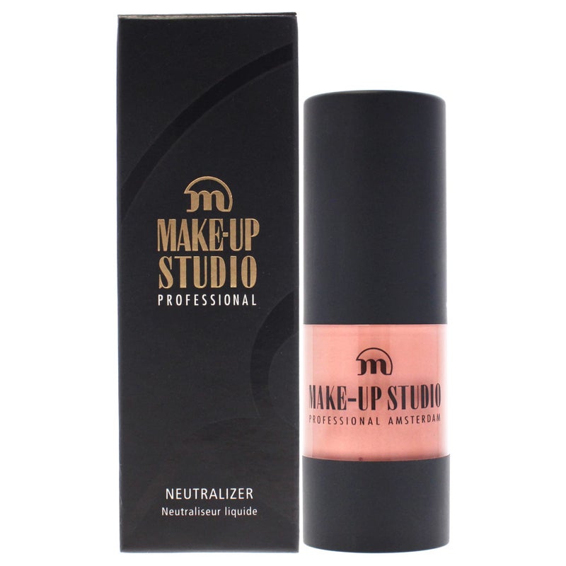 Make-Up Studio Professional Amsterdam Neutralizer - Offers Transparent Coverage - Satin Finish And Liquid - Neutralizes Red And Blue Zones In The Face - Cold Undertone - Peach - 0.51 Oz,PH0648/PE
