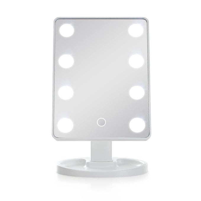 LIGHTED MAKEUP MIRROR VANITY MIRROR WITH 8PCS BIG BULB LIGHTSWHITE