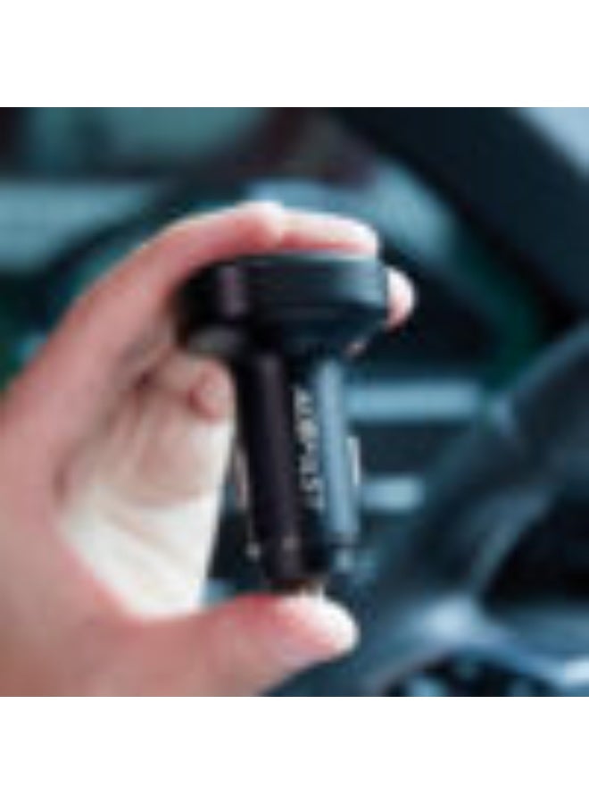 ACEFAST Fast Car Charger B9 66W, 3 Port Car Charger 1USB-C & 2 USB-A, Zinc Alloy Body, Good Heat Dissipation, Support Mobile Phone / Tablet Fast Charging - Black - Image 4