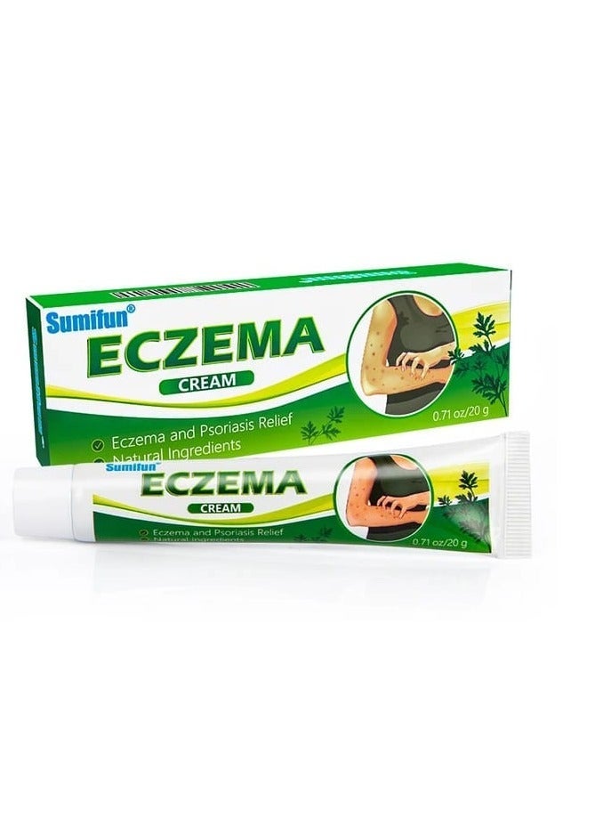 Sumifun Treatment Psoriasis Eczema Cream Antibacterial Antipruritic Dermatitis Herbal Ointment Anti-Itch Medical Plaster - Image 1