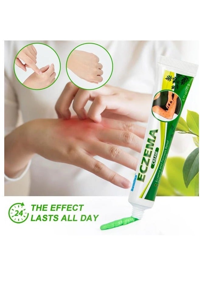 Sumifun Treatment Psoriasis Eczema Cream Antibacterial Antipruritic Dermatitis Herbal Ointment Anti-Itch Medical Plaster - Image 2