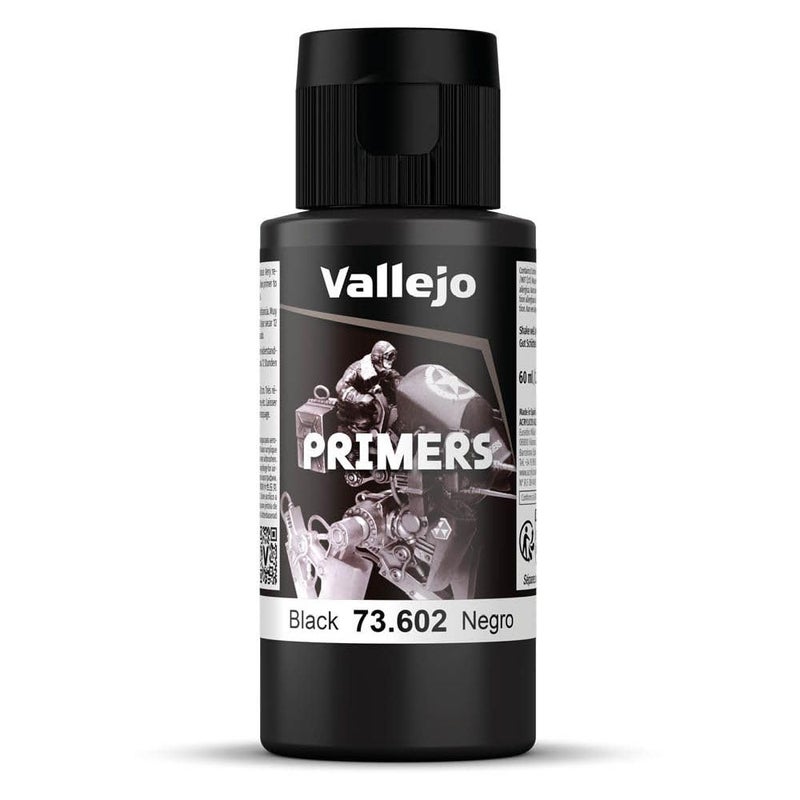Vallejo - Surface Primer Color | Black Acrylic Primer 60 ml (2.02 fl.oz.) | Matte Finish and Fast Drying | Perfect for Airbrushing and Great Adhesion to Figurines and Scale Models - Image 5