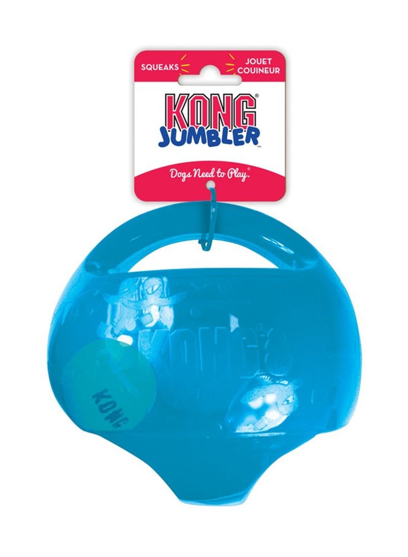 كونج كرة جامبلر للكلاب – متوسطة/كبيرة الحجم، لعبة تفاعلية 2 في 1 مع صفارة وداخلية كرة تنس متحركة – مقابض سهلة لحمل الكرة واستمتاع كامل باللعب - Image 1