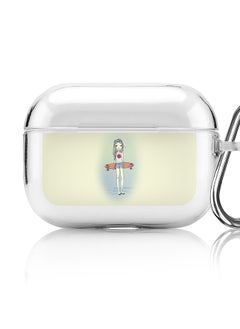 Stylizedd Classic Clear printed Case for Apple AirPods Pro 2nd Generation Thin Transparent Cover [Designed for Apple AirPods Pro 2nd Generation] - Skater Girl  - Image 1