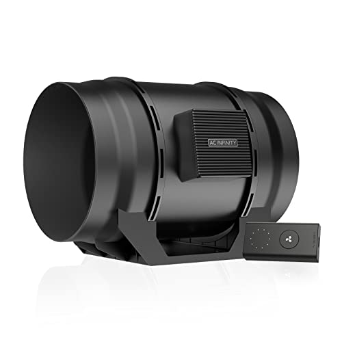 AC Infinity CLOUDLINE A8, Quiet 8" Inline Duct Fan with Speed Controller, EC Motor - Ventilation Exhaust Fan for Heating Cooling Booster, Grow Tents, Hydroponics - Image 1
