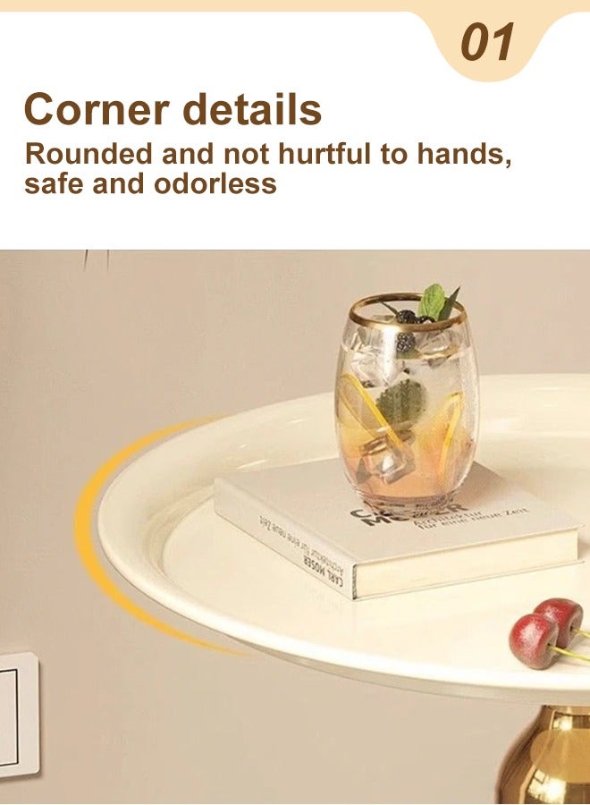 Sumkyle Coffee Table Sofa Side Modern Simple Corner Metal Iron Outdoor Table - Image 2