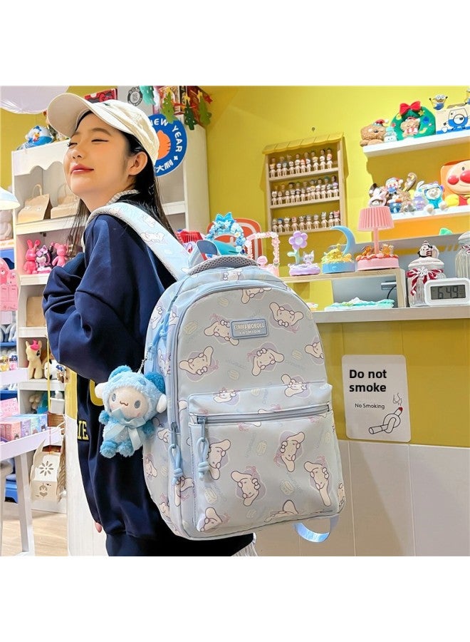 Trendy Japanese Schoolbag Printed Load Reduction For Primary School Students Junior High School Students Cartoon Cute Backpack Lightweight Backpack-Color:Yellow - Image 5