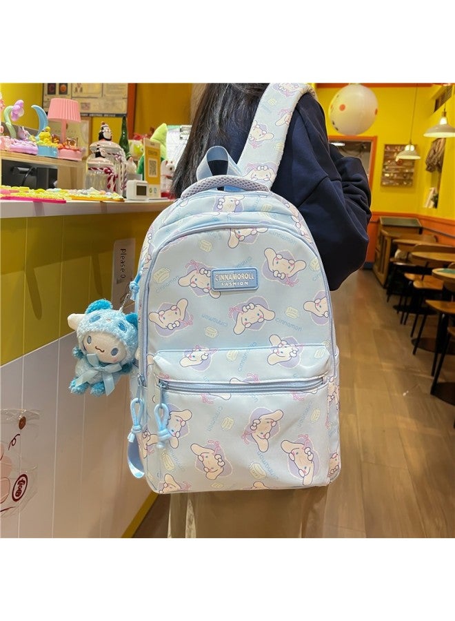 Trendy Japanese Schoolbag Printed Load Reduction For Primary School Students Junior High School Students Cartoon Cute Backpack Lightweight Backpack-Color:Yellow - Image 2