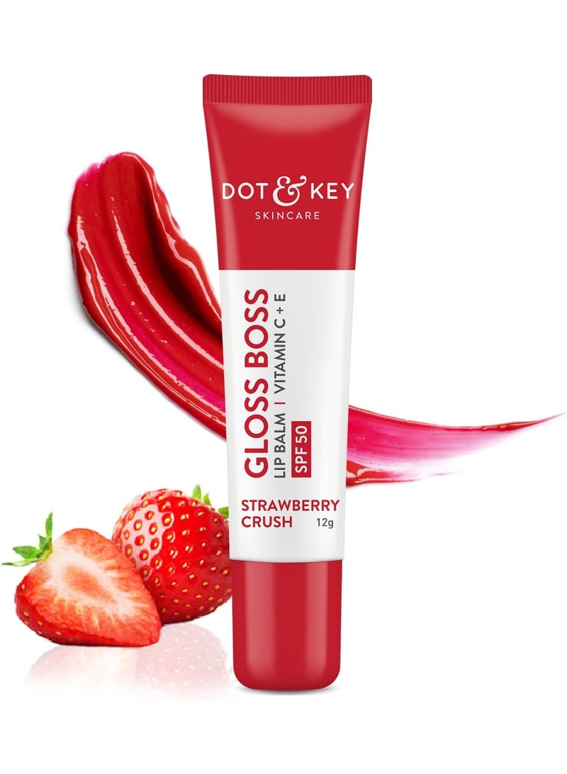 Dot & Key MELTIE LIP BALM SPF50 STRAWBERRY GLAZE 4G - Image 1