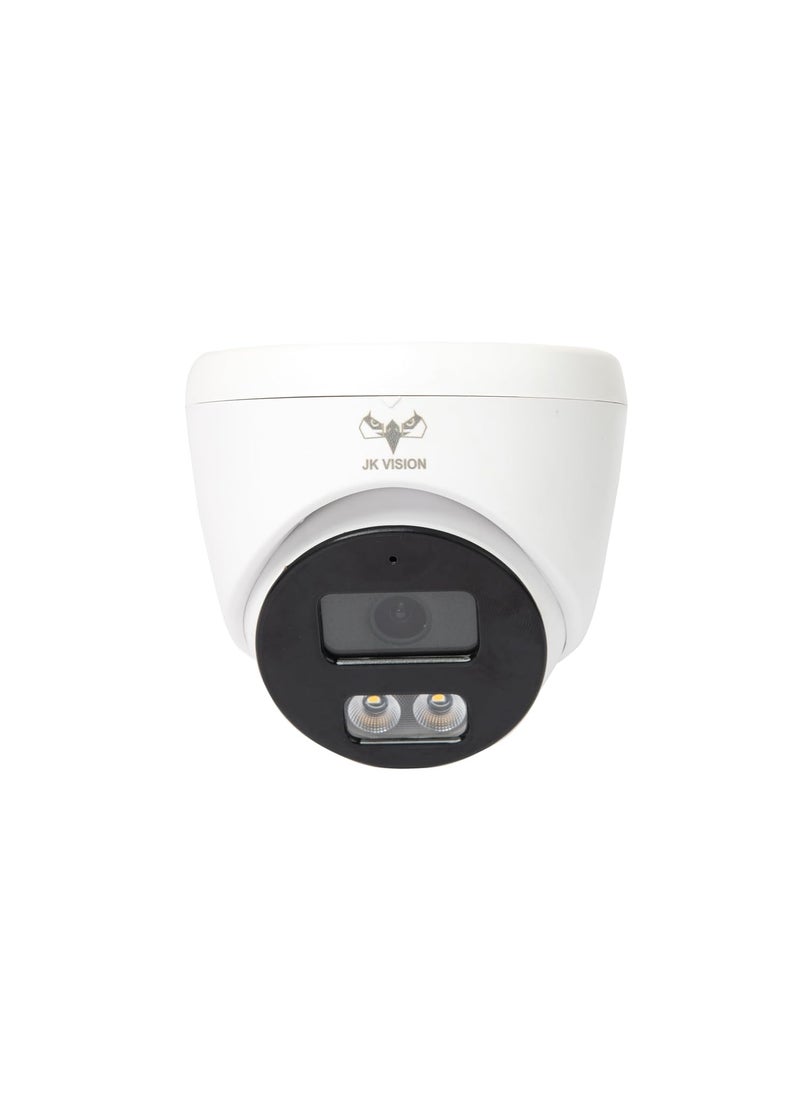 JK Vision JK Vision 24MP ColorVu CCTV Camera System for Home Office School 3 Bullet 1 Dome 500 GB Hard Disk 4 Channel Power Supply DVR 90Mtr Cable BNCDC  - Image 2