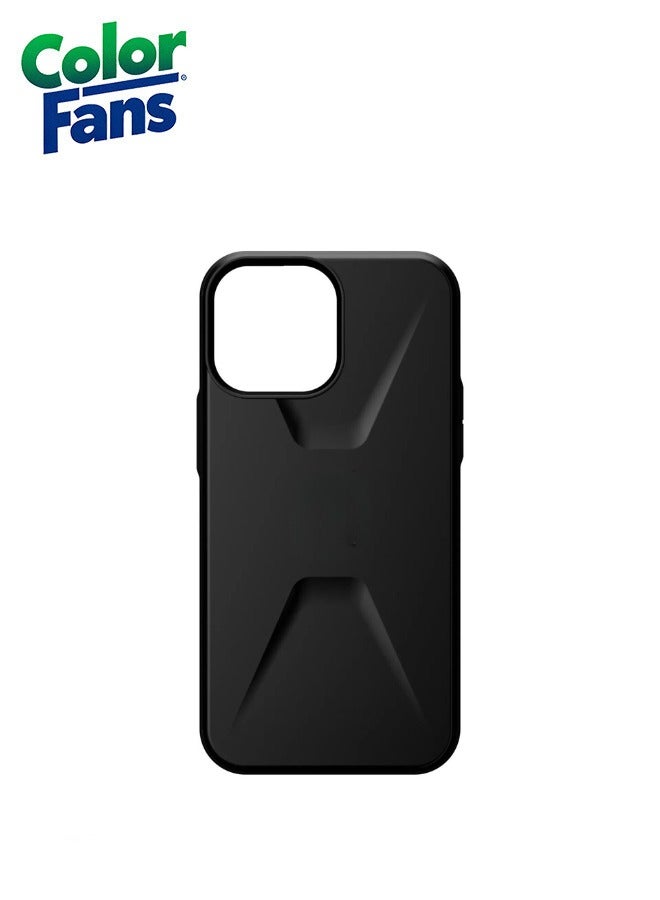 Color Fans Apple iPhone 14 Pro Case Civilian Series Magnet Case - Black - Image 4