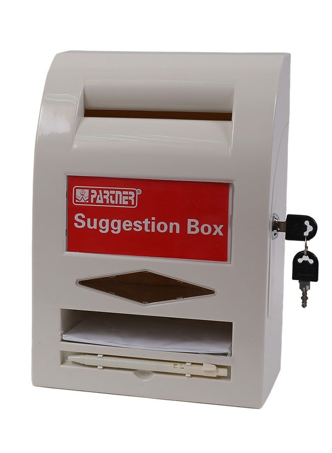 Negotiating Box PARTNER Multipurpose Metal Suggestion Box WIth Key | Best Price UAE ...