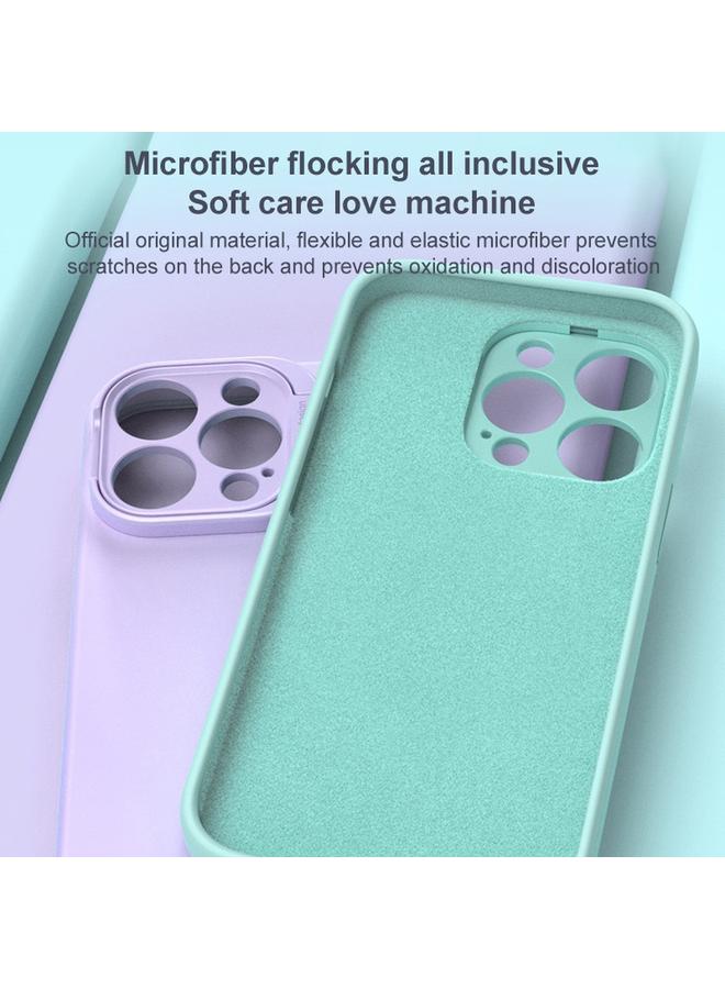 S-TOP Case For iPhone 14 Pro Liquid Silicone Lens Holder Phone Case - Image 4