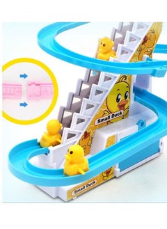Rally Electric Music Climbing Stairs Toy Duck Race Track Set For Kids  - Image 4