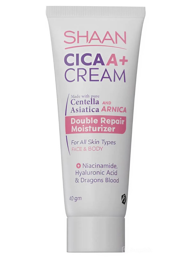 Shaan Cica A+ Soothing & Deep Moisturizing Cream with Centella & Dragons Blood – 40 gm