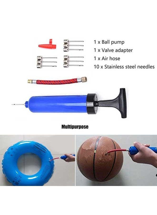 SOWUGI Pro Sports Ball Inflator Pump Tool with 10 Needles and 1 Pieces Valve Adapter, 1 Pieces Air Hose  - Image 2
