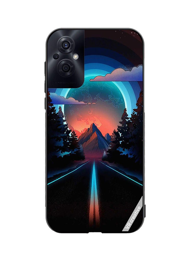 VR CREATIVE Protective Case Cover For Oppo Reno8 Z Road To Paradise Design Multicolour - Image 1