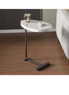BAIG Flat Shelf Decor Wood Coffee Tables Living Room Small Minimalist Vintage Coffee Tables Storage black rod  - Image 1