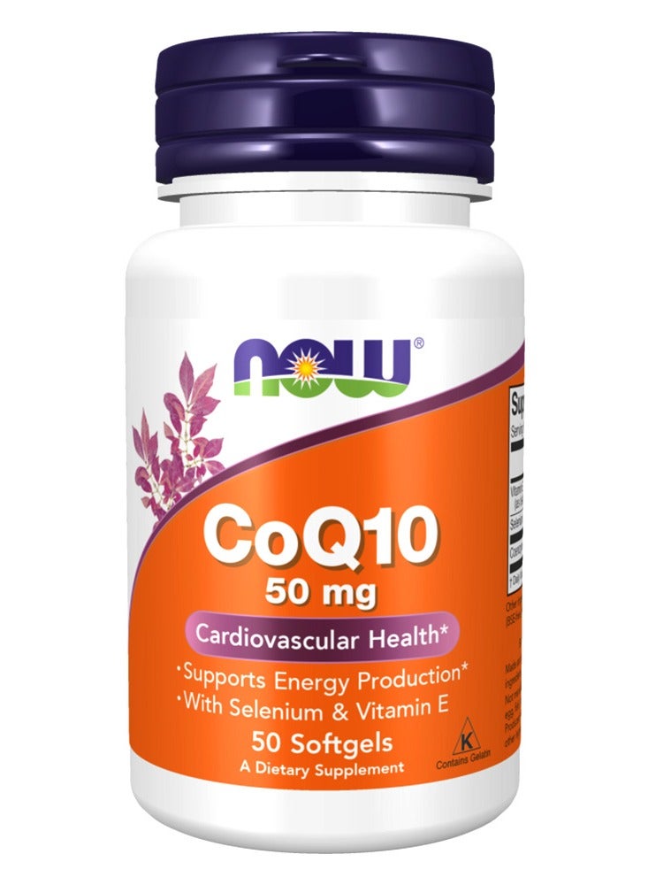 now Coq 10, 50 Softgels, 50 Mg