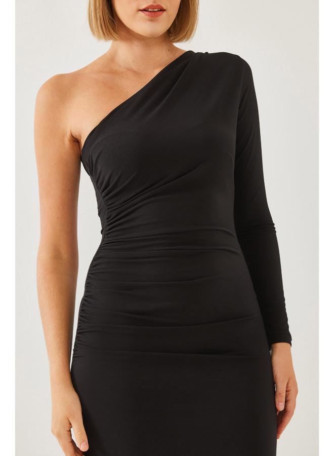 جينجر فستان بكتف واحد مكشكش - Image 5