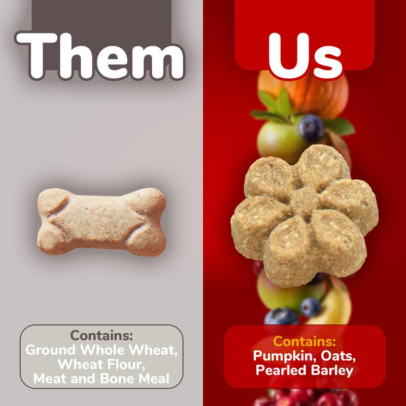 Fruitables Baked Dog Treats, Healthy Pumpkin Treat for Dogs, Low Calorie & Delicious, Free of Wheat, Corn and Soy, Made in the USA, Apple and Crispy Bacon Flavor, 12oz - Image 3