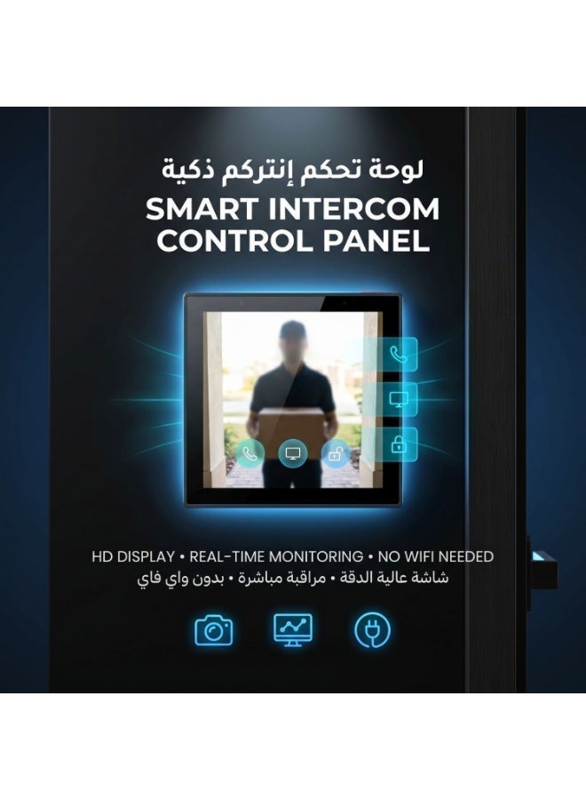 Areb Smart Intercom Screen Panel 10 Inch - WiFi Video Intercom Monitor, Indoor Touch Display, Two Way Audio, Smart Home Security System with App Control - Image 3