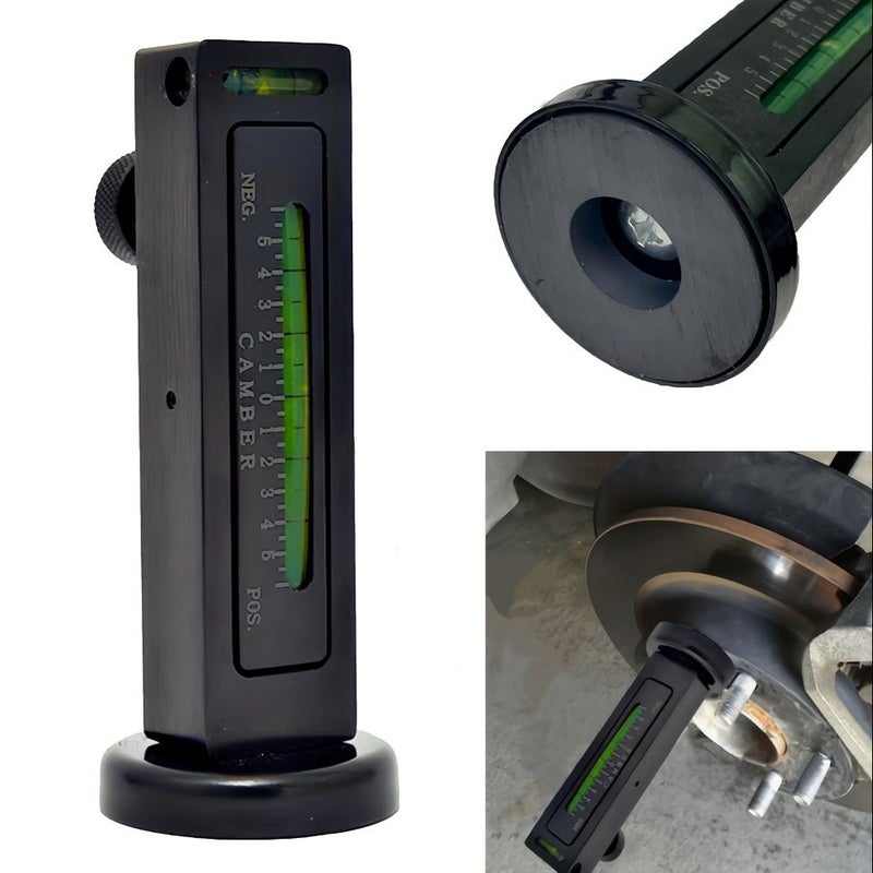Black Plastic 4 Wheel Alignment Gauge Car Truck RV Tool - Image 1