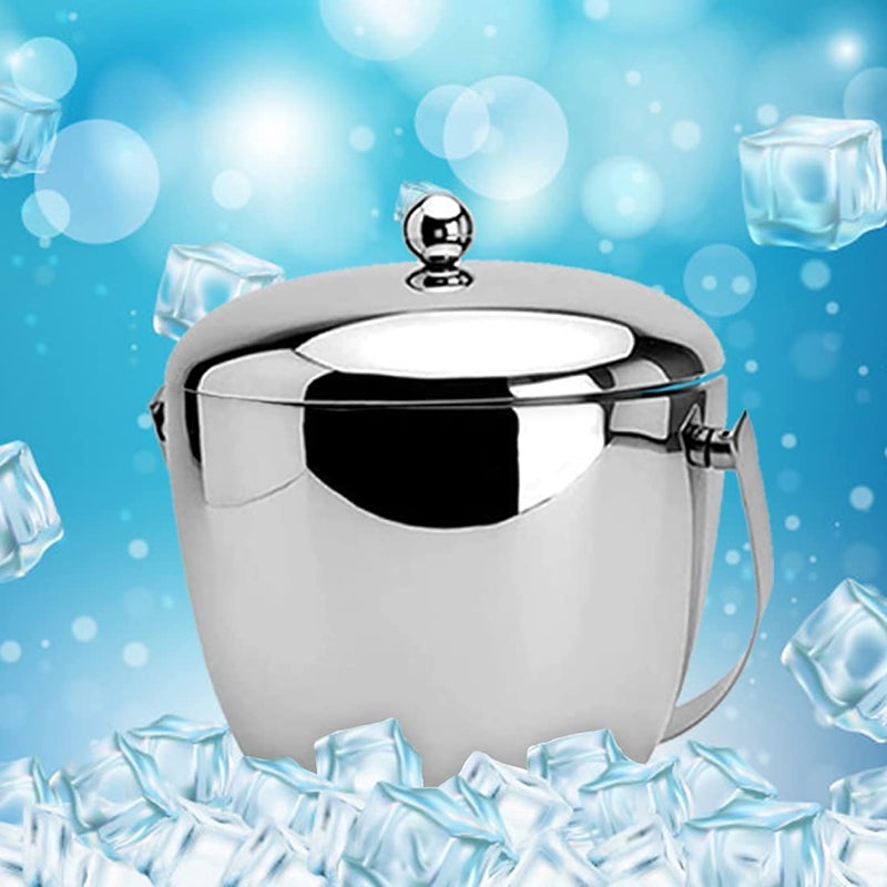 SR GLOBAL Stainless Steel Double Wall Apple Ice Bucket - Image 3