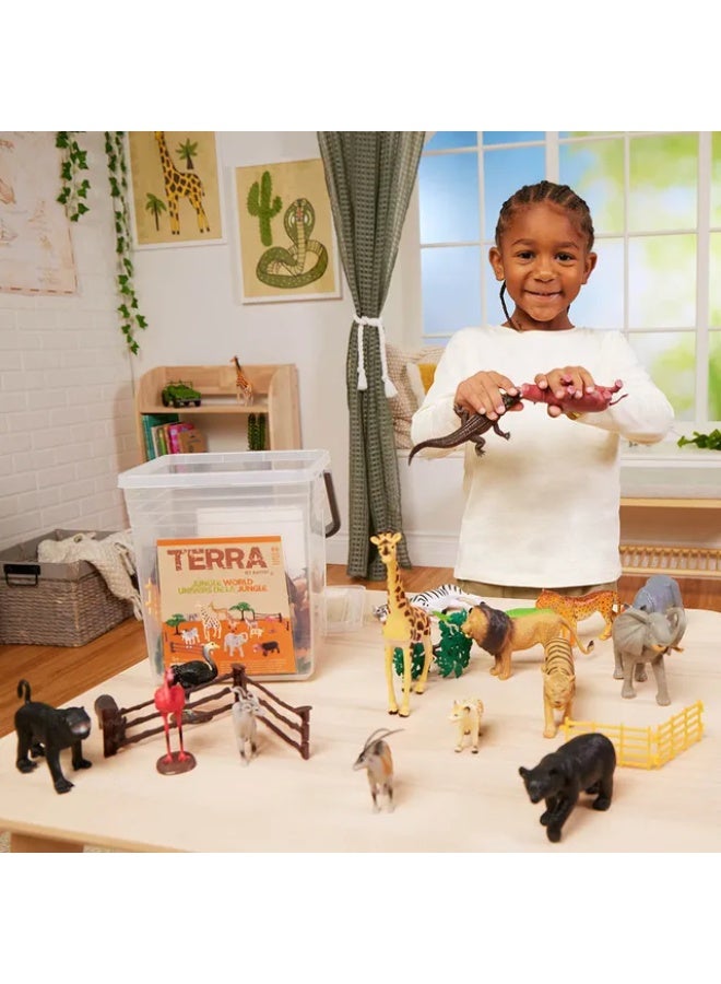 Terra حيوانات عالم الغابة في دلو 60 قطعة AN2932Z - Image 3