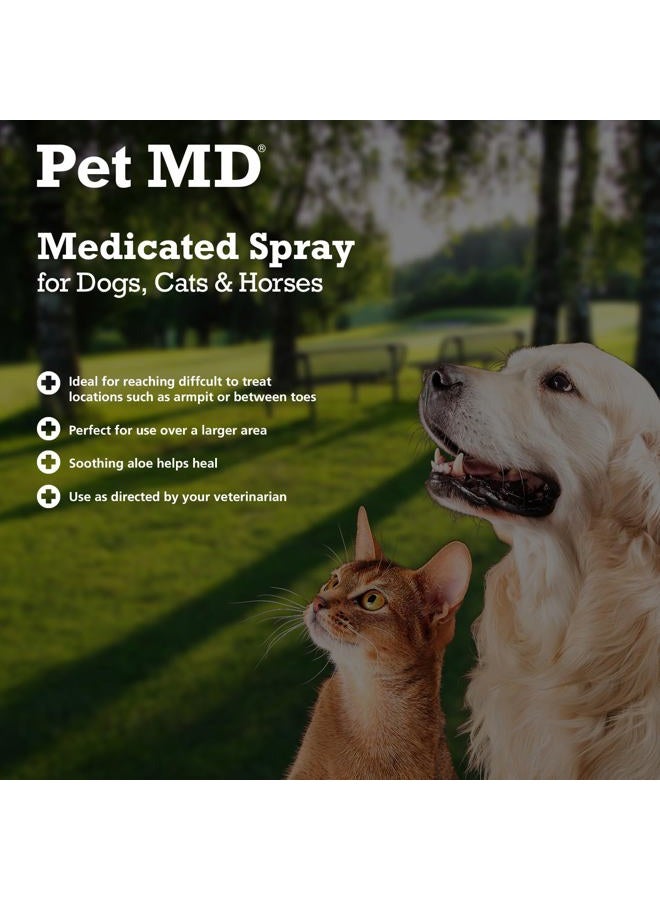 Pet MD Topical Spray for Dogs, Cats, and Horses with Essential Fatty Acids, Aloe and Vitamin E - 8 oz  - Image 3