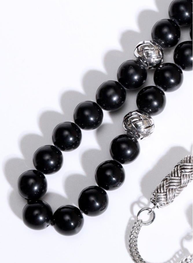 مسباح بكلايت أسود مع فواصل - Image 3