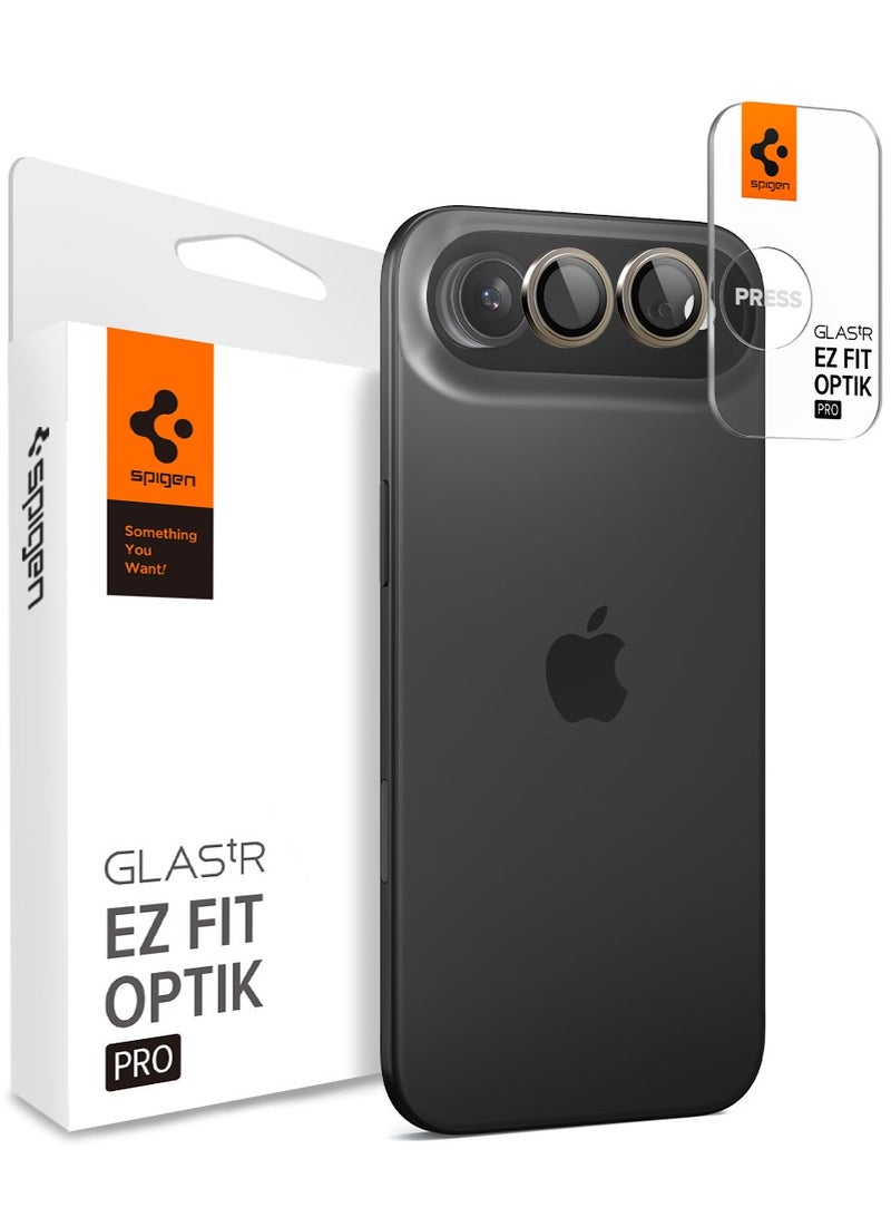 Spigen GLAStR EZ-Fit Optik Pro for iPhone 17 Air Camera Lens Protector [2 PACK] - Gold - Image 1
