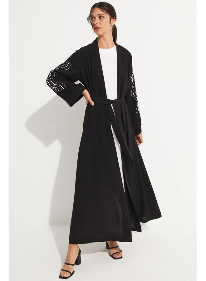 جون عباية مطرزة بأكمام - Image 3