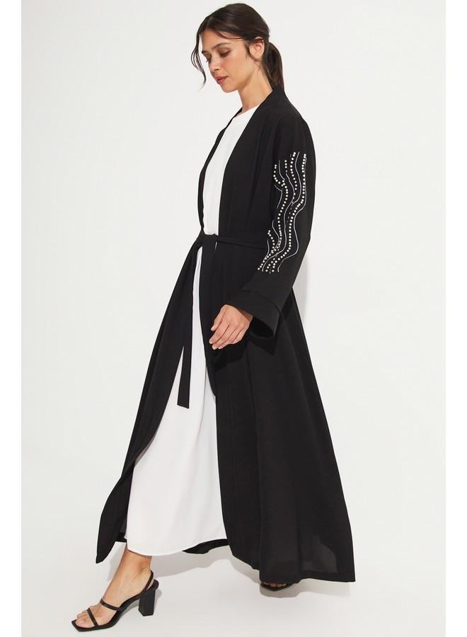 جون عباية مطرزة بأكمام - Image 2