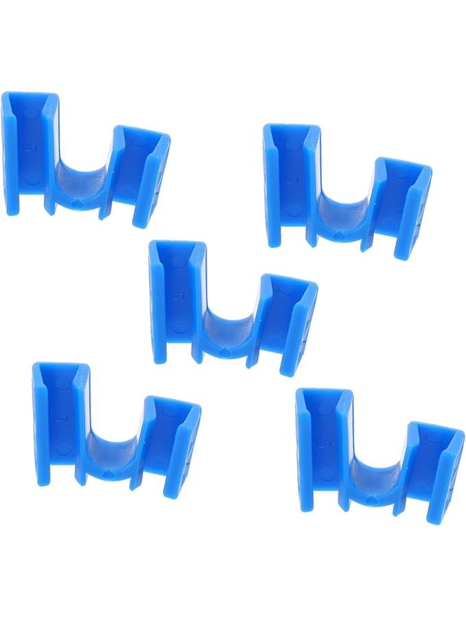 Blue 5 Pack Reusable Plastic Chopstick Clips Non Slip Easy Handling Home Restaurant - Image 1
