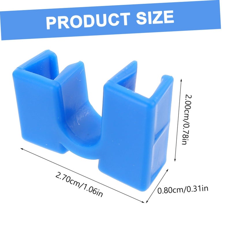 Blue 5 Pack Reusable Plastic Chopstick Clips Non Slip Easy Handling Home Restaurant - Image 3