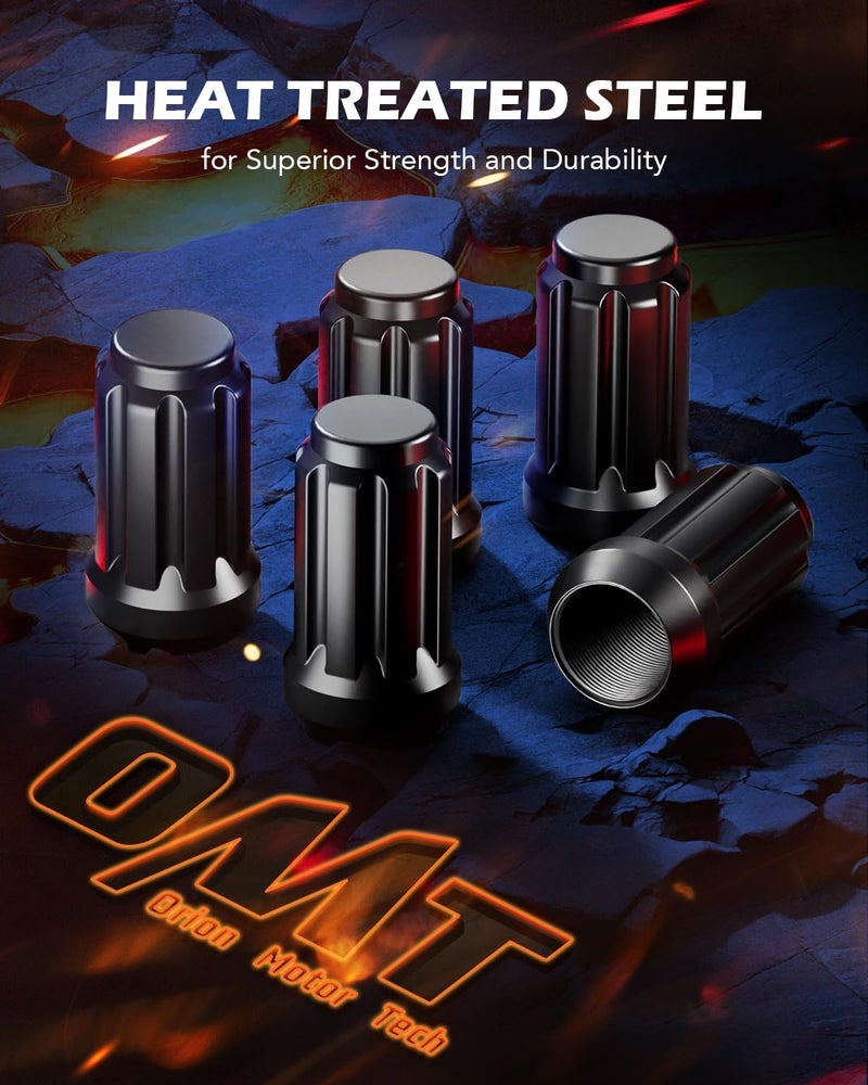 Orion Motor Tech M10x1.25 Lug Nuts, ATV Lug Nuts Compatible with Honda Kawasaki Suzuki Yamaha Can-Am Bombardier Arctic Cat, 10mmx1.25 Wheel Lug Nuts, Set of 16 - Image 2