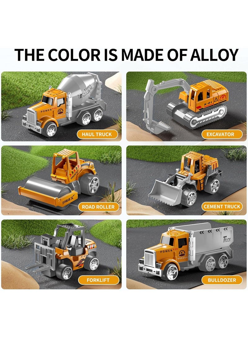 Toddler Boys Toys for 3 4 5 6 Years Old, Construction Truck Vehicle Toy Set with Play Mat, Die-Cast Toy Car Carrier Truck for Boys Kids, Birthday Gifts Toys for 3 4 5 6 7 8+ Year Old Boys - Image 5