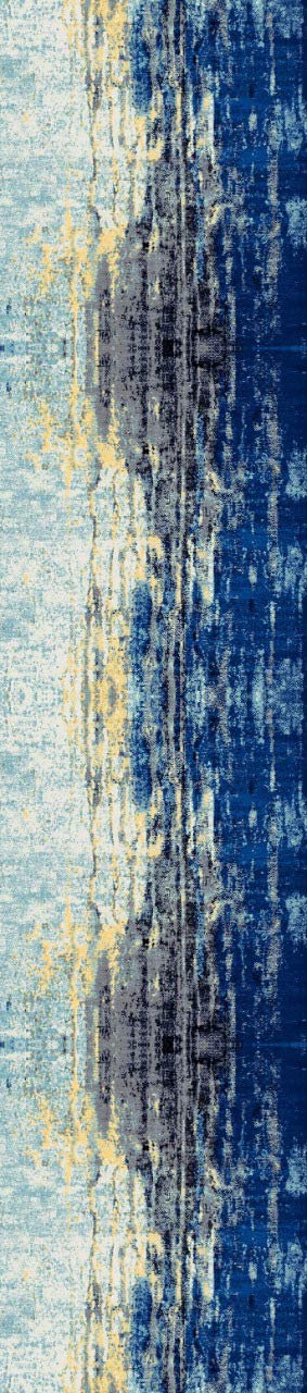 AEROHAVEN™ Abstract Multicolour HD Digital Modern 6 Seater Table Runner Cloth Cover - TR14 - (Blue, 13 x 72 Inch) - Image 2