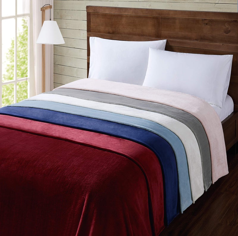 TRULY SOFT Velvet Plush Ivory Polyester 1-Piece Twin XL Blanket, Solid Themed, for Men and Women, Oeko-TEX Certified Confidence - Image 3