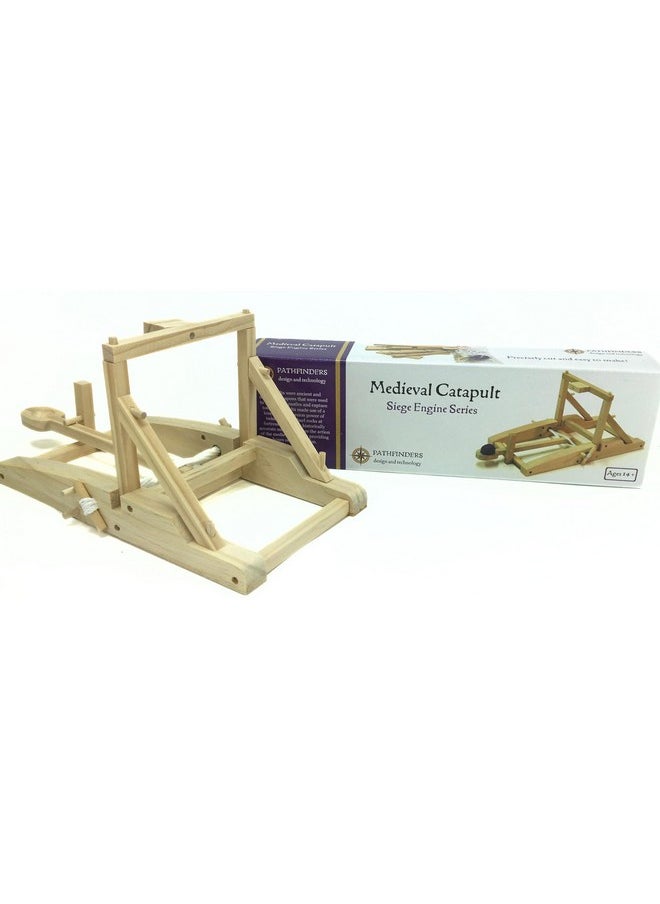 Pathfinders Stem Kit Catapult Kit For Kids Wooden Building Kit Trebuchet Engineering Kit Educational Toys For Kids Science Kit For Kids Ages 12-14 Stem Projects Physics Toys Medieval Weapons  - Image 1