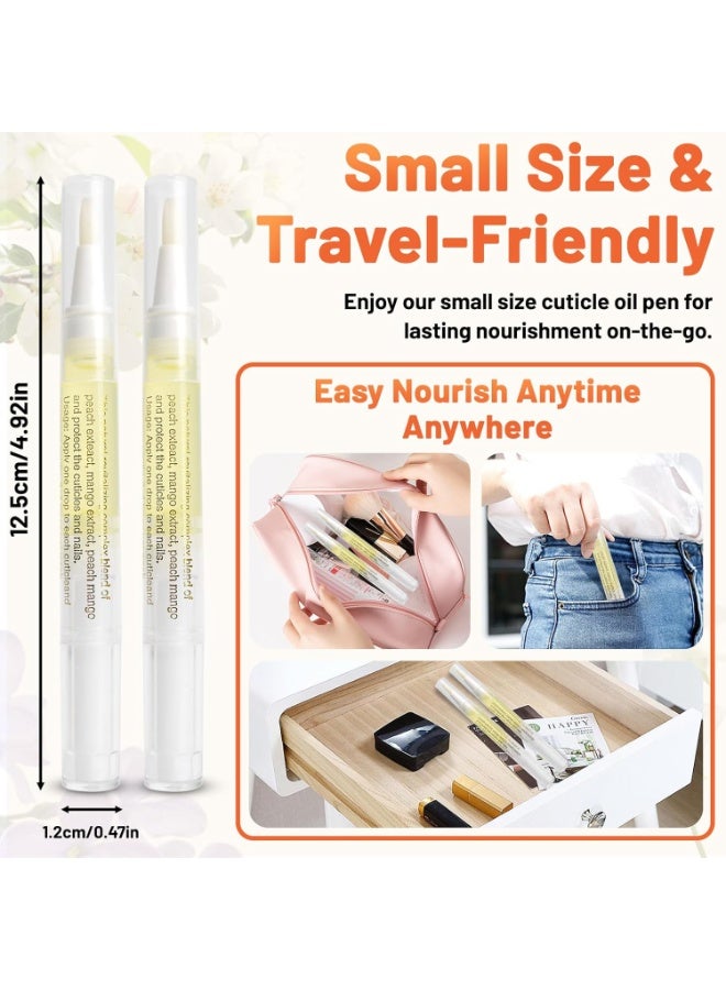 Meschett 2PCS Cuticle Oil Pens for Nail Care,Cuticle Revitalizer Oil Pen with Soft Brush,Cuticle Oil to Prevent Nail Cracking and Dry (Pineapple & Lemon Flavor) - Image 4