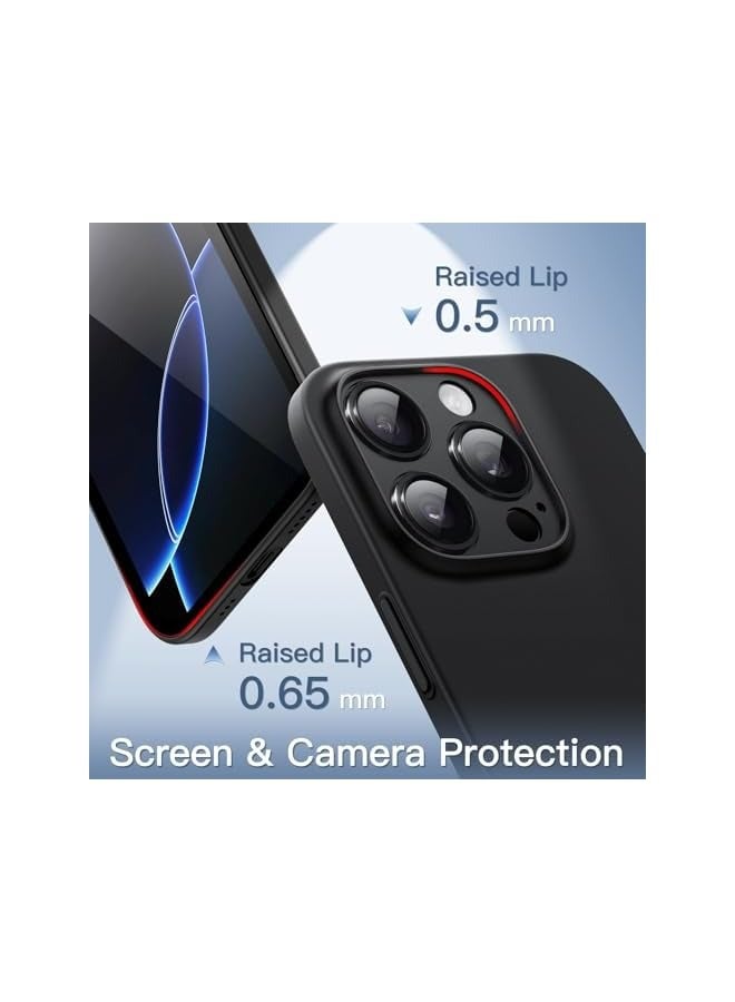 جي تيك حافظة رفيعة للغاية (0.35 مم) لهاتف iPhone 16 Pro مقاس 6.3 بوصة، حماية كاملة لعدسة الكاميرا، غطاء صلب خفيف الوزن من البولي بروبيلين بلمسة نهائية غير لامعة (أسود) - Image 4