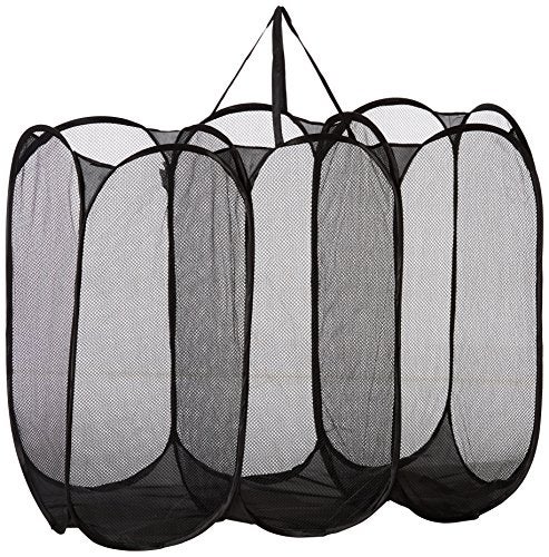 Wrapables Wrapables Black Triple Component Mesh Hamper - Image 1