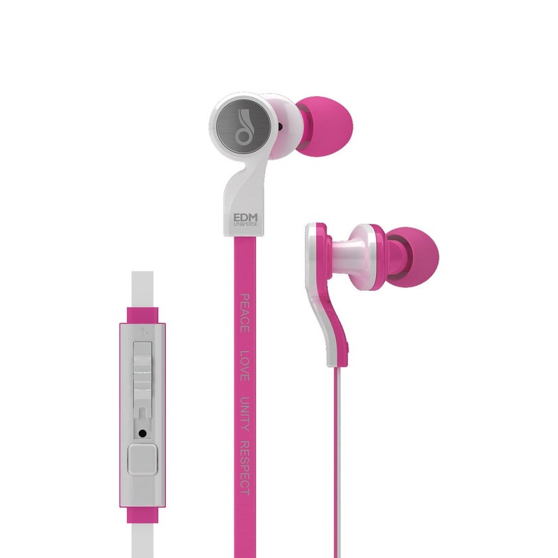 MEE audio EDM Universe D1P In-Ear Headphones with Headset Functionality (Love/Pink) - Image 4