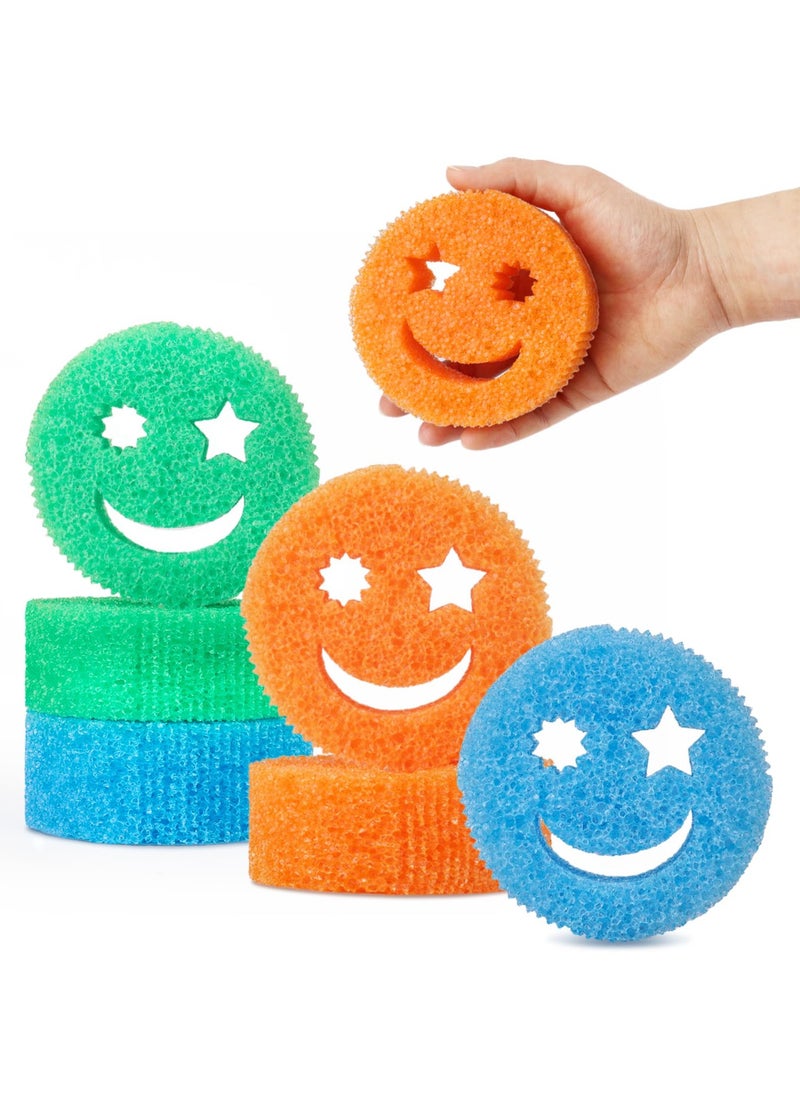 Generic Color Sponge(6 PCS) - Scratch-Free Multipurpose Dish Sponges for Kitchen, Bathroom - BPA Free & Made with Polymer Foam - Temperature Controlled Kitchen Sponge for Dishes, Odor Resistant Scrubber  - Image 1