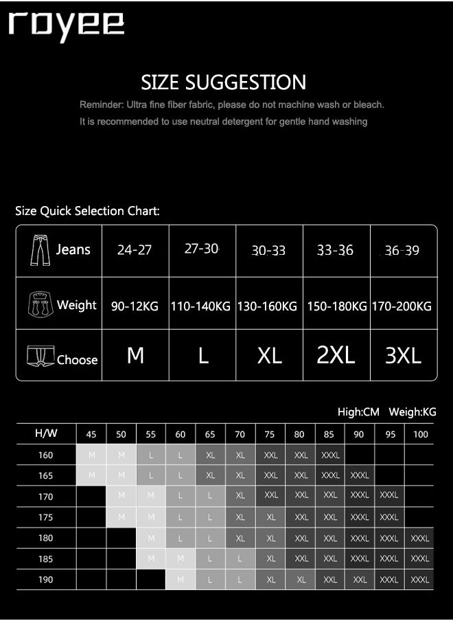 Royee - 3Pack Pure cotton of Men's underwear，Mid rise flat angle pants, knitted pure cotton for comfortable and breathable underwear - Image 1