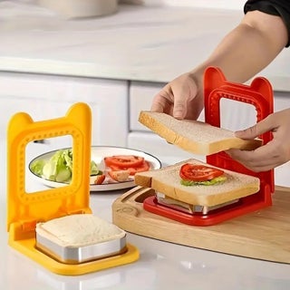 SWOPPLY Sandwich Cutter and Sealer Square Pocket Sandwiches Cutter Uncrustables Pancake Maker Bread Toast Breakfast Making Mold and Sealer for Kids for Cookie Cutters Baking Tools and Accessories - pzsku/Z0B3C7B17A3A117881FCBZ/45/1748264610/7e9d28d5-ff54-4dcd-bc94-11a2419fe6f2